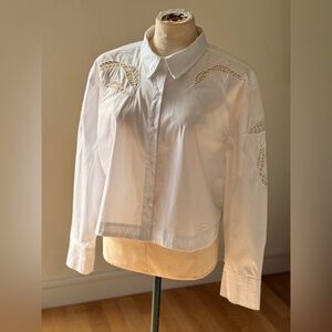 Christian Lacroix White Blouse with Cut-Out Details